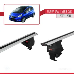 Honda Jazz II serie / Fit (GE) 2007-2014 Arası ile uyumlu ACE-4 Ara Atkı Tavan Barı GRİ thumb 3
