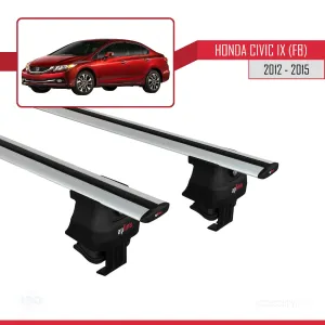 Honda Civic IX (FB) Sedan 2012-2015 Arası ile uyumlu ACE-4 Ara Atkı Tavan Barı GRİ thumb 2