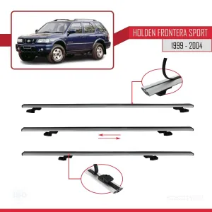 Holden Frontera Sport 1999-2004 Arası ile uyumlu Basic Model Ara Atkı Tavan Barı GRİ 3 ADET thumb 5