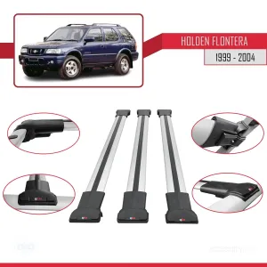 Holden Frontera 1999-2004 Arası ile Uyumlu FLY Model Ara Atkı Tavan Barı GRİ 3 ADET BAR thumb 5