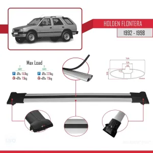 Holden Frontera 1992-1998 Arası ile Uyumlu FLY Model Ara Atkı Tavan Barı GRİ thumb 4