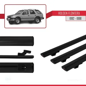 Holden Frontera 1992-1998 Arası ile uyumlu Basic Model Ara Atkı Tavan Barı SİYAH 3 ADET thumb 3