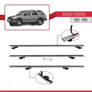 Holden Frontera 1992-1998 Arası ile uyumlu Basic Model Ara Atkı Tavan Barı GRİ 3 ADET thumb 5