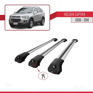 Holden Captiva 2006-2018 Arası ile uyumlu ACE-1 Ara Atkı Tavan Barı GRİ 3 ADET BAR thumb 4