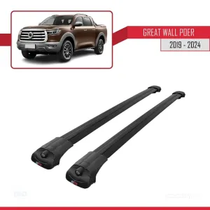 Great Wall Poer 2019 ve Sonrası ile uyumlu ACE-1 Ara Atkı Tavan Barı SİYAH thumb 3