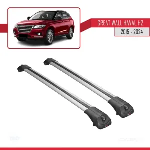 Great Wall Haval H2 2015 ve Sonrası ile uyumlu ACE-1 Ara Atkı Tavan Barı GRİ thumb 3