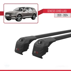 Genesis GV80 (JX1) 2021 ve Sonrası ile uyumlu ACE-2 Ara Atkı Tavan Barı SİYAH thumb 4