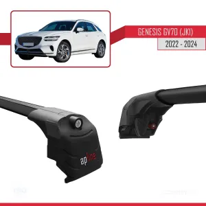 Genesis GV70 (JK1) 2022 ve Sonrası Arası ile uyumlu ACE-2 Ara Atkı Tavan Barı SİYAH thumb 5