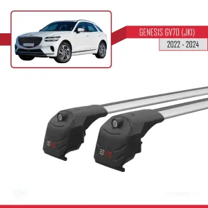 Genesis GV70 (JK1) 2022 ve Sonrası Arası ile uyumlu ACE-2 Ara Atkı Tavan Barı GRİ thumb 4