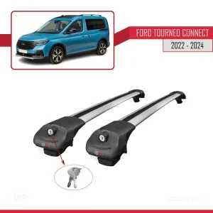 Ford Turneo Connect 2022 ve Sonrası ile uyumlu ACE-1 Ara Atkı Tavan Barı GRİ thumb 4