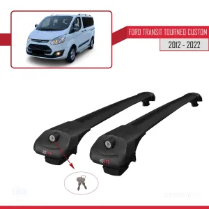 Ford Transit Tourneo - Custom 2012-2023 Arası ile uyumlu ACE-1 Ara Atkı Tavan Barı SİYAH thumb 4