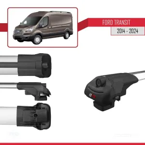 Ford Transit 2014 ve Sonrası ile uyumlu ACE-1 Ara Atkı Tavan Barı GRİ 4 ADET BAR thumb 5
