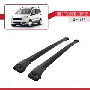 Ford Tourneo Courier 2014-2017 Arası ile uyumlu ACE-1 Ara Atkı Tavan Barı SİYAH thumb 3