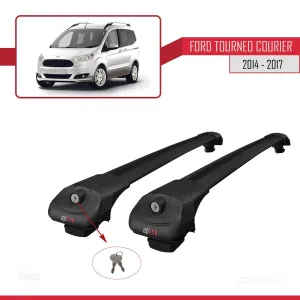 Ford Tourneo Courier 2014-2017 Arası ile uyumlu ACE-1 Ara Atkı Tavan Barı SİYAH thumb 4