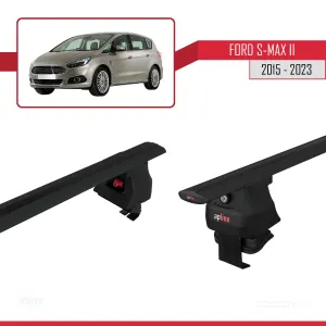 Ford S-Max II 2015-2023 Arası ile uyumlu ACE-4 Ara Atkı Tavan Barı SİYAH thumb 5