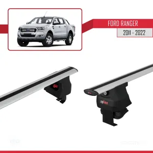 Ford Ranger 2011-2022 Arası ile uyumlu ACE-4 Ara Atkı Tavan Barı GRİ thumb 3