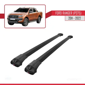 Ford Ranger 2011-2022 Arası ile uyumlu ACE-1 Ara Atkı Tavan Barı SİYAH thumb 3
