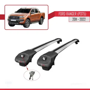 Ford Ranger 2011-2022 Arası ile uyumlu ACE-1 Ara Atkı Tavan Barı GRİ thumb 4