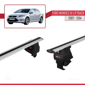 Ford Mondeo III Liftback 2007-2014 Arası ile uyumlu ACE-4 Ara Atkı Tavan Barı GRİ thumb 3