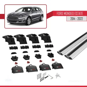 Ford Mondeo (CD391) 2014-2022 Arası ile uyumlu ACE-2 Ara Atkı Tavan Barı GRİ thumb 5
