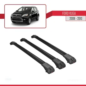Ford Kuga 2008-2013 Arası ile uyumlu ACE-1 Ara Atkı Tavan Barı SİYAH 3 ADET BAR thumb 3