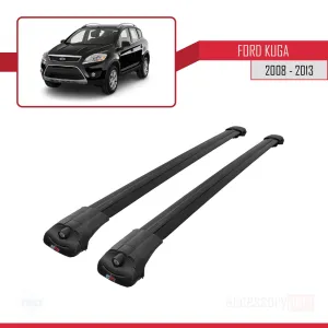 Ford Kuga 2008-2013 Arası ile uyumlu ACE-1 Ara Atkı Tavan Barı SİYAH thumb 3