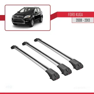 Ford Kuga 2008-2013 Arası ile uyumlu ACE-1 Ara Atkı Tavan Barı GRİ 3 ADET BAR thumb 3