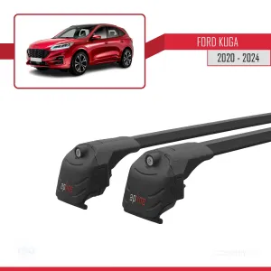 Ford KUGA (CX482) 2020 ve Sonrası ile uyumlu ACE-2 Ara Atkı Tavan Barı SİYAH thumb 4