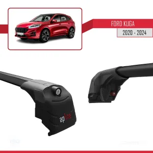 Ford KUGA (CX482) 2020 ve Sonrası ile uyumlu ACE-2 Ara Atkı Tavan Barı SİYAH thumb 5