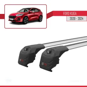 Ford KUGA (CX482) 2020 ve Sonrası ile uyumlu ACE-2 Ara Atkı Tavan Barı GRİ thumb 4