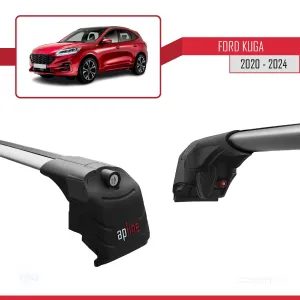 Ford KUGA (CX482) 2020 ve Sonrası ile uyumlu ACE-2 Ara Atkı Tavan Barı GRİ thumb 5