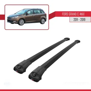 Ford Grand C-Max 2011-2019 Arası ile uyumlu ACE-1 Ara Atkı Tavan Barı SİYAH thumb 3