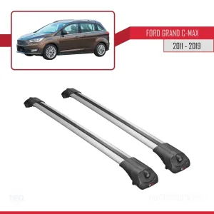 Ford Grand C-Max 2011-2019 Arası ile uyumlu ACE-1 Ara Atkı Tavan Barı GRİ thumb 3