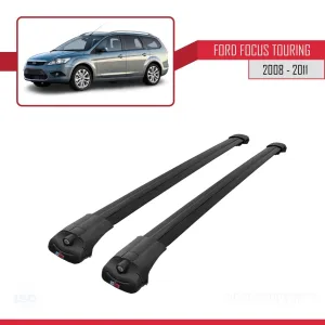 Ford Focus TOURING 2008-2011 Arası ile uyumlu ACE-1 Ara Atkı Tavan Barı SİYAH thumb 3