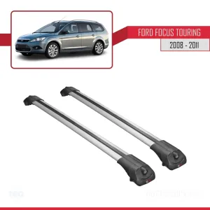 Ford Focus TOURING 2008-2011 Arası ile uyumlu ACE-1 Ara Atkı Tavan Barı GRİ thumb 3