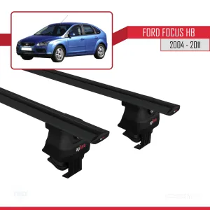 Ford Focus HB 2004-2011 Arası ile uyumlu ACE-4 Ara Atkı Tavan Barı SİYAH thumb 4