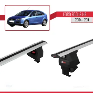 Ford Focus HB 2004-2011 Arası ile uyumlu ACE-4 Ara Atkı Tavan Barı GRİ thumb 3