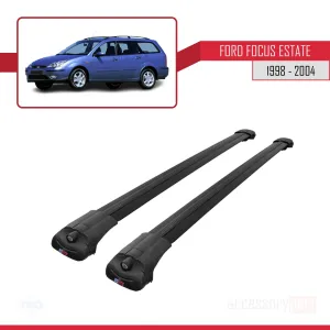 Ford Focus Estate C170 1998-2004 Arası ile uyumlu ACE-1 Ara Atkı Tavan Barı SİYAH thumb 3