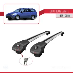 Ford Focus Estate C170 1998-2004 Arası ile uyumlu ACE-1 Ara Atkı Tavan Barı GRİ thumb 4