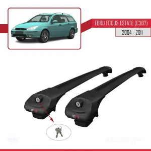 Ford Focus Estate (C307) 2004-2011 Arası ile uyumlu ACE-1 Ara Atkı Tavan Barı SİYAH thumb 4
