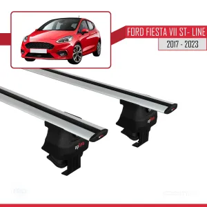 Ford Fiesta VII ST-Line 2017-2023 Arası ile uyumlu ACE-4 Ara Atkı Tavan Barı GRİ thumb 2