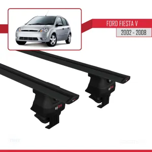 Ford Fiesta V 2002-2008 Arası ile uyumlu ACE-4 Ara Atkı Tavan Barı SİYAH thumb 4