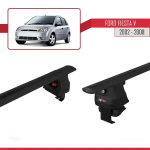 Ford Fiesta V 2002-2008 Arası ile uyumlu ACE-4 Ara Atkı Tavan Barı SİYAH thumb 5
