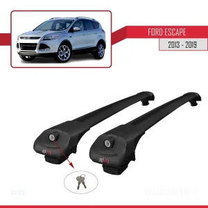 Ford Escape 2013-2019 Arası ile uyumlu ACE-1 Ara Atkı Tavan Barı SİYAH thumb 4
