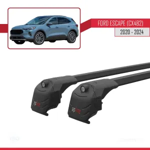 Ford ESCAPE (CX482) 2020 ve Sonrası ile uyumlu ACE-2 Ara Atkı Tavan Barı SİYAH thumb 4