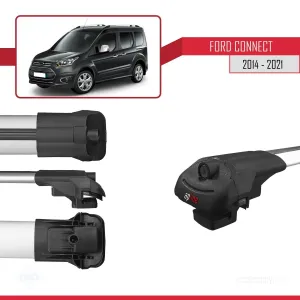 Ford Connect 2014-2021 Arası ile uyumlu ACE-1 Ara Atkı Tavan Barı GRİ 4 ADET BAR thumb 5