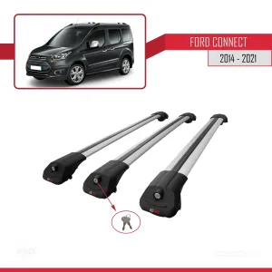 Ford Connect 2014-2021 Arası ile uyumlu ACE-1 Ara Atkı Tavan Barı GRİ 3 ADET BAR thumb 4