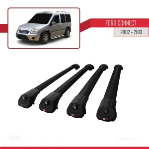 Ford Connect 2002-2013 Arası ile uyumlu ACE-1 Ara Atkı Tavan Barı SİYAH 4 ADET BAR thumb 4
