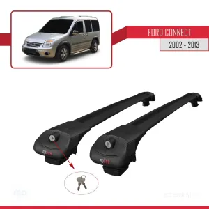 Ford Connect 2002-2013 Arası ile uyumlu ACE-1 Ara Atkı Tavan Barı SİYAH thumb 4