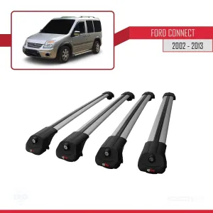 Ford Connect 2002-2013 Arası ile uyumlu ACE-1 Ara Atkı Tavan Barı GRİ 4 ADET BAR thumb 4